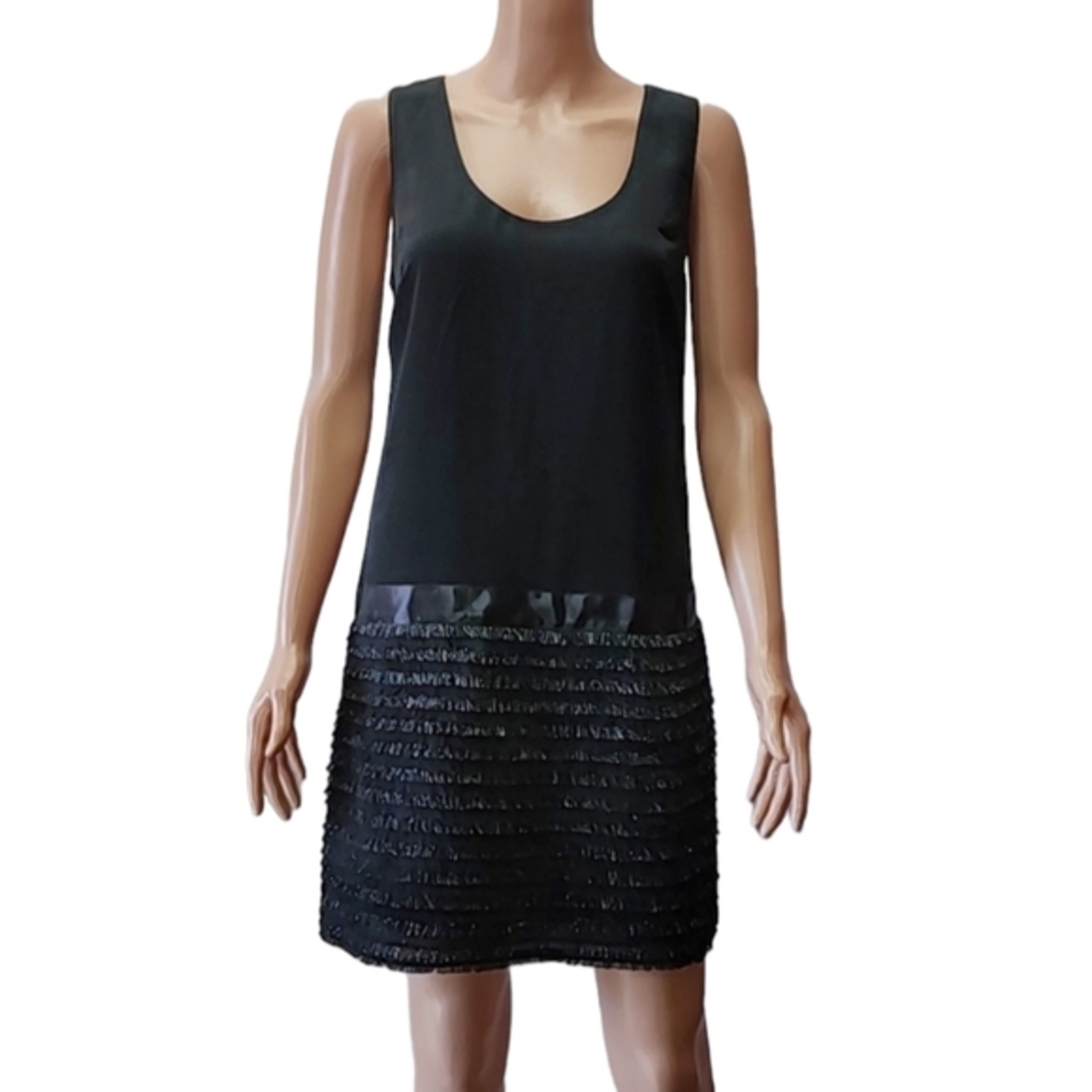 ERIN Erin Fetherston Women Black/Silver Cocktail Party ‎ Dress Size 2